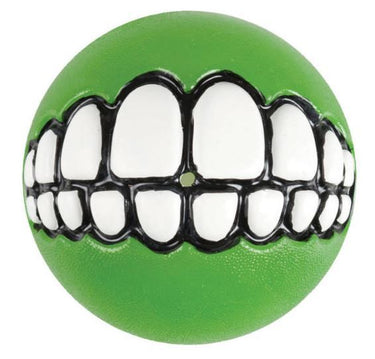 Rogz Grinz Ball Dog Toy - LIME S